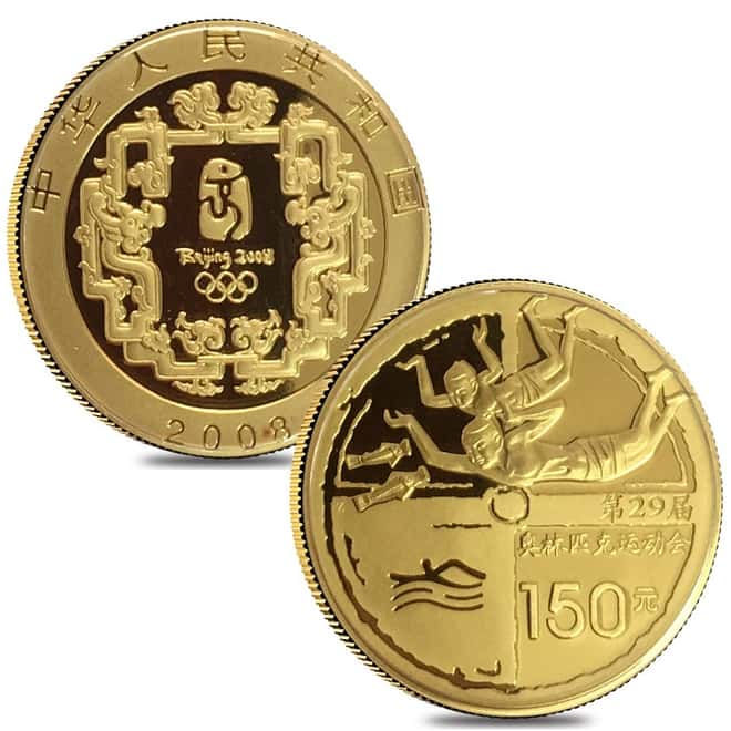 2008 Beijing XXIX Olympics Commerative Proof Gold & Silver 6-coin Set (Series II) W/COA & Box