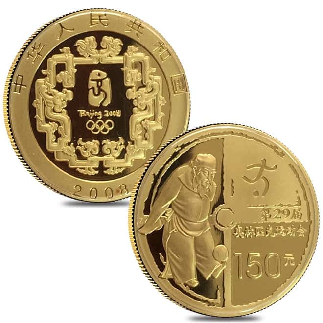 2008 Beijing XXIX Olympics Commemorative Proof Gold & Silver 6-coin Set (Series III) W/COA & Box
