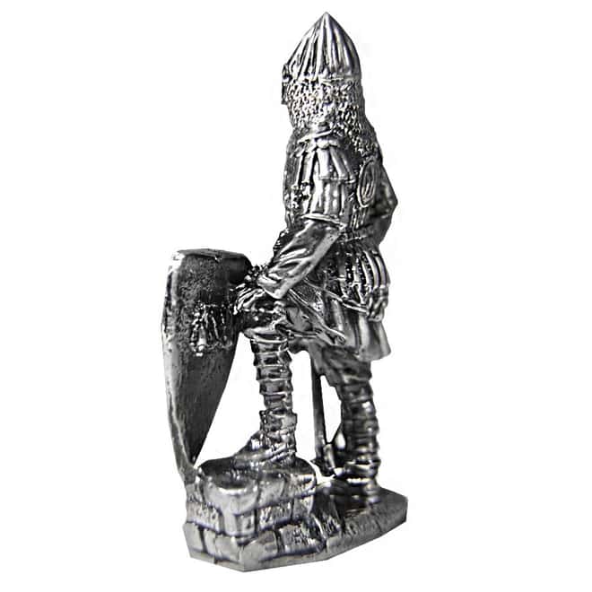 3 oz Silver Russian Warrior Middle Ages .925 Silver Sterling - Art of War Series (Antiqued)