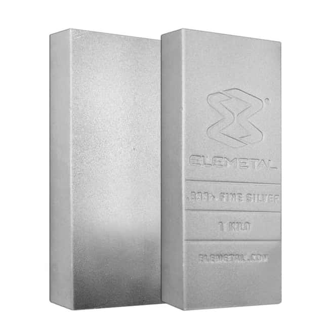 Elemetal Mint 1 Kilo Silver Bar .999 Fine