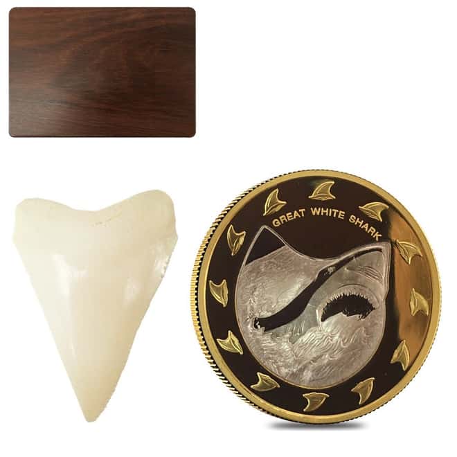 2005 2 oz $150 Cook Islands Great White Shark Proof Bimetal Coin (w/Box & COA)