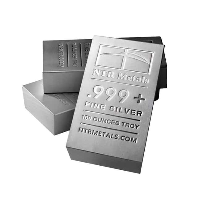 100 oz NTR Silver Bar .999 Fine (Secondary Market)