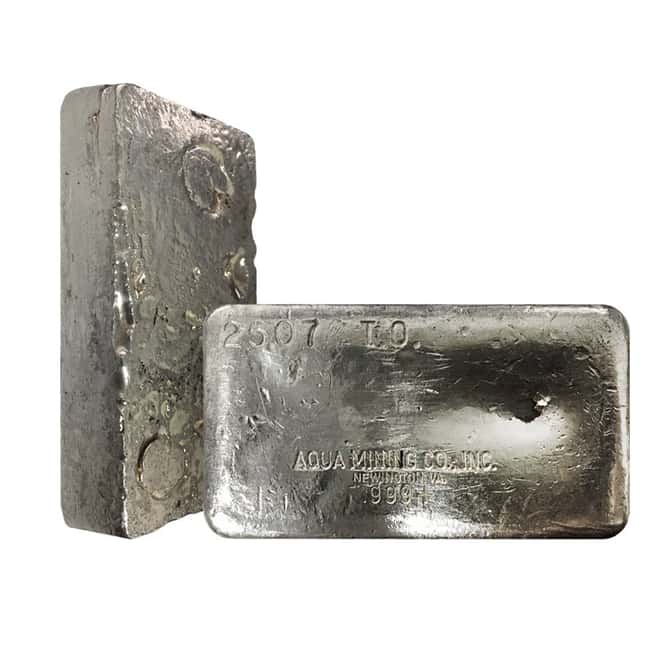 25.07 oz Aqua Mining Silver Vintage Bar .999+ Fine Rare