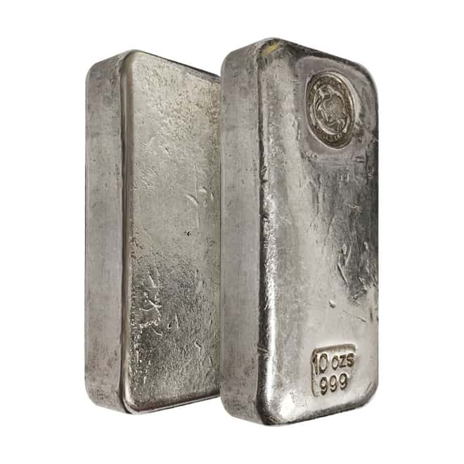 10 oz Australia Perth Mint Silver Bar .999 Fine