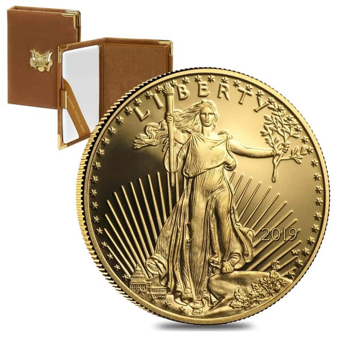 2019-W 1 oz $50 Proof Gold American Eagle (w/Box & COA)