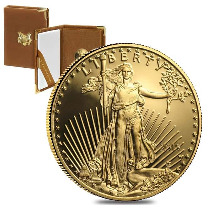 2019-W 1/10 oz $5 Proof Gold American Eagle (w/Box & COA)