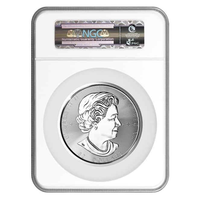 2018 10 oz Canadian Magnificent Silver Maple Leaf NGC MS 69 First Day of Issue 