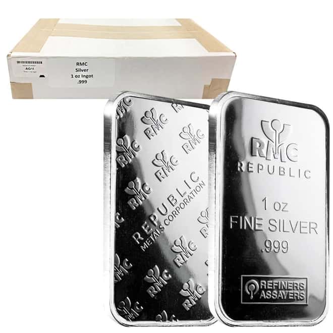 1 oz Republic Metals (RMC) Silver Bar