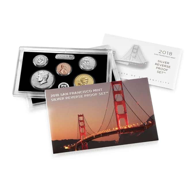 2018 San Francisco Mint Silver Reverse Proof Set