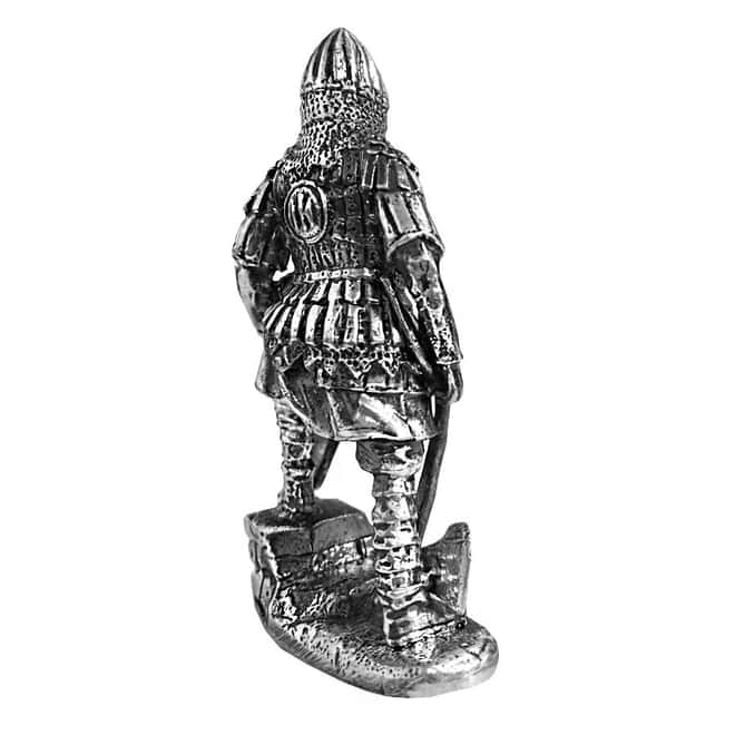 3 oz Silver Russian Warrior Middle Ages .925 Silver Sterling - Art of War Series (Antiqued)