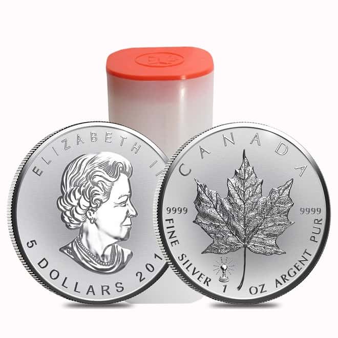 2018 1 oz Silver Canadian Maple Leaf Light Bulb Privy Reverse Proof .9999 Fine $5 Coin BU