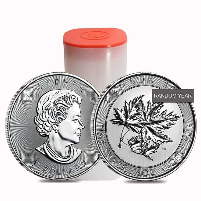 1.5 oz Silver Canadian SuperLeaf .9999 Fine $8 Coin BU (Random Year)