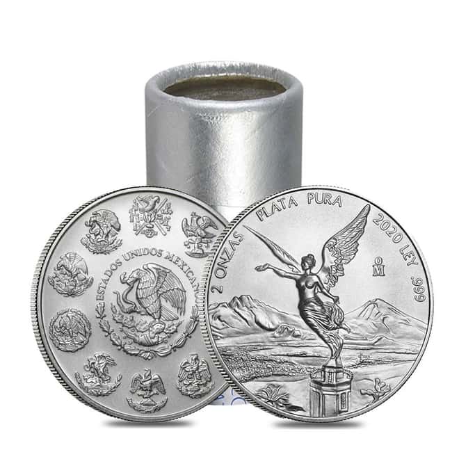 2020 2 oz Mexican Silver Libertad Coin .999 Fine BU