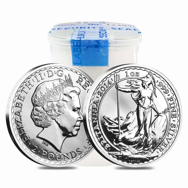 2014 Great Britain 1 oz Silver Britannia Horse Privy Coin .999 Fine BU