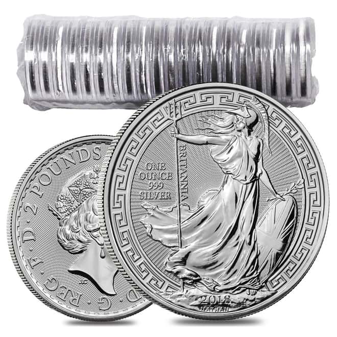 2018 Great Britain 1 oz Silver Britannia Oriental Border Coin .999 Fine BU