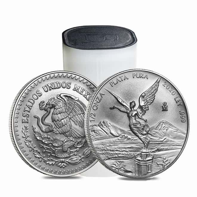2020 1/2 oz Mexican Silver Libertad Coin .999 Fine BU