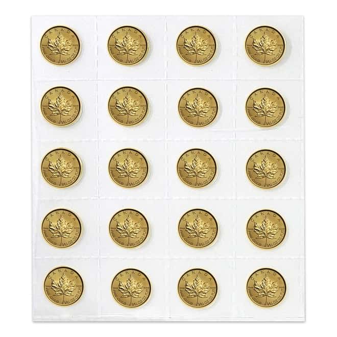 2019 1/10 oz Canadian Gold Maple Leaf $5 Coin .9999 Fine BU (Sealed)