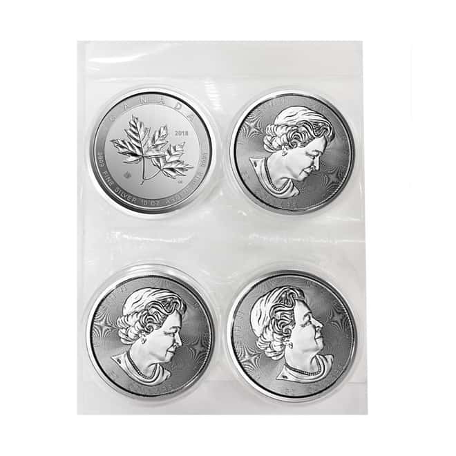 2018 10 oz Canadian Magnificent Silver Maple Leaf .9999 Fine $50 Coin BU (In Cap)