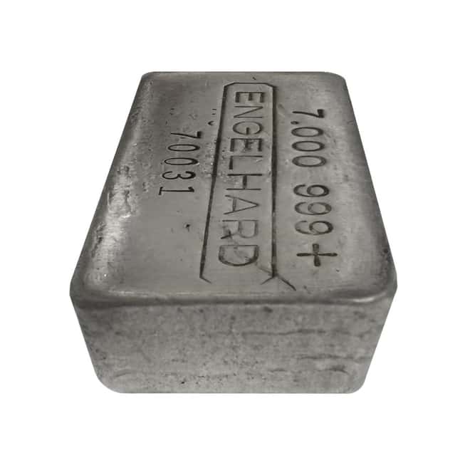 7 oz Engelhard Cast Finish Silver Bar .999+ Fine (RARE) 