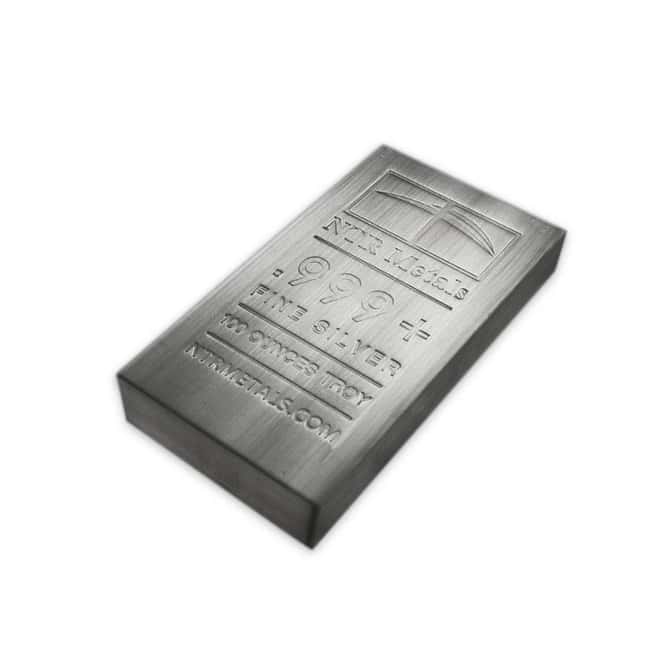 100 oz NTR Silver Bar .999 Fine (Secondary Market)