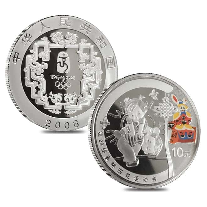 2008 Beijing XXIX Olympics Commemorative Proof Gold & Silver 6-coin Set (Series I) W/ Box