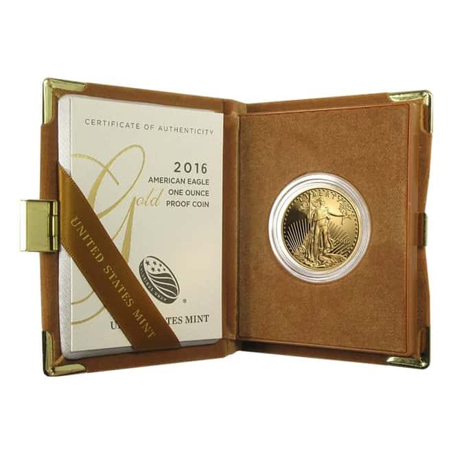 2016-W 1 oz Proof Gold American Eagle (w/Box & COA)