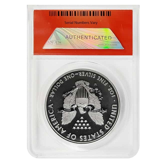 2013 W 1 oz Enhanced Silver American Eagle ANACS EU 70