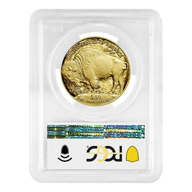 2021-W 1 oz $50 Proof Gold American Buffalo PCGS PF 70 DCAM FDOI