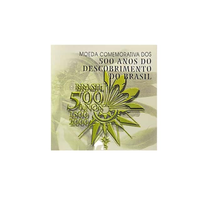 2000 Discovery of Brazil 20 Reais Proof Gold Coin AGW .2315 oz (w/Box & COA