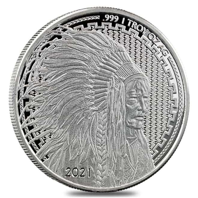 1 oz Asahi Liberty Trade Buffalo Silver Round .999 Fine