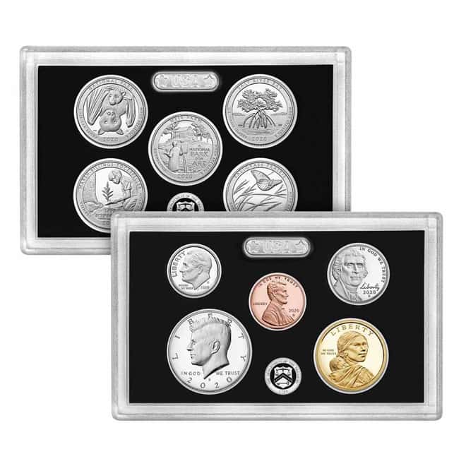 2020-W Reverse Proof Jefferson Nickel PCGS PF 70 FS (w/ 2020-S US Mint Proof Silver Set)
