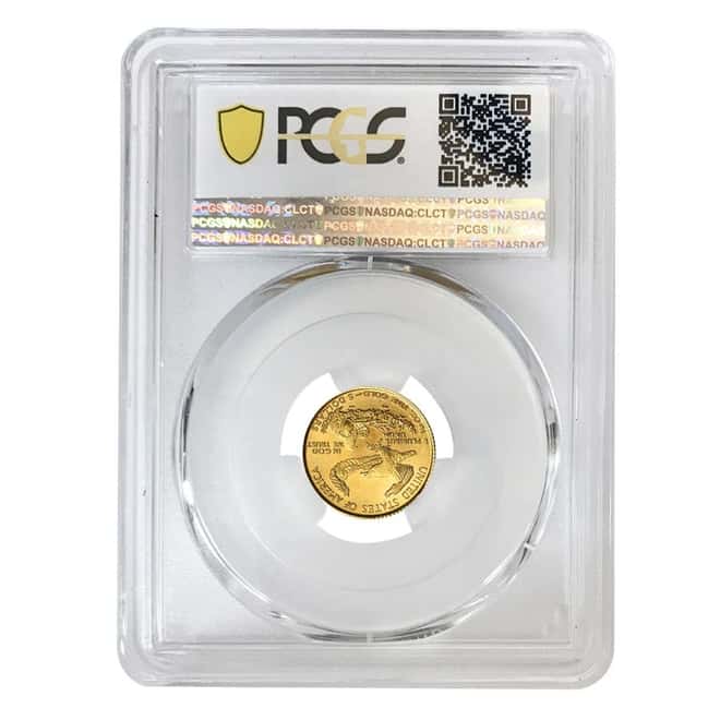 1999 1/10 oz $5 Gold American Eagle PCGS MS 70
