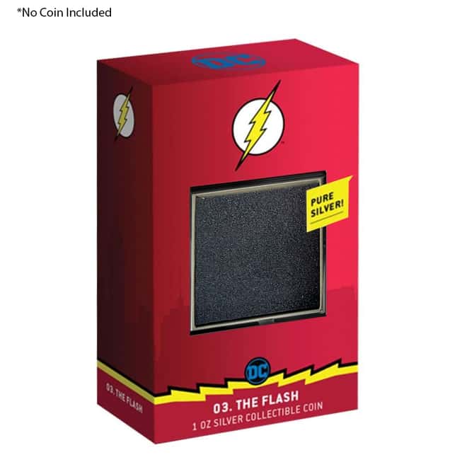 NO COIN - 2020 1 oz Colorized Silver DC Comics - The Flash - Niue Chibi Coin Collection (OEM Box & COA)