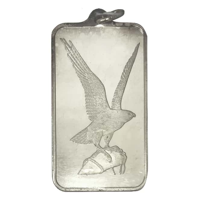 1 oz PAMP Suisse Eagle Pendant Silver Bar (Secondary Market)