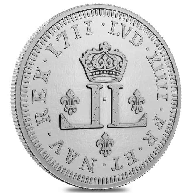 2022 Canada 5 oz Silver Relics of New France Louis XIV 30 Deniers 2-Coin Set (w/Box & COA)