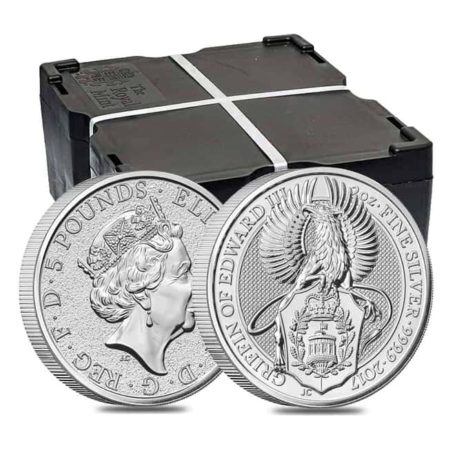 2017 Great Britain 2 oz Silver Queen's Beasts (Griffin) Coin .9999 Fine BU