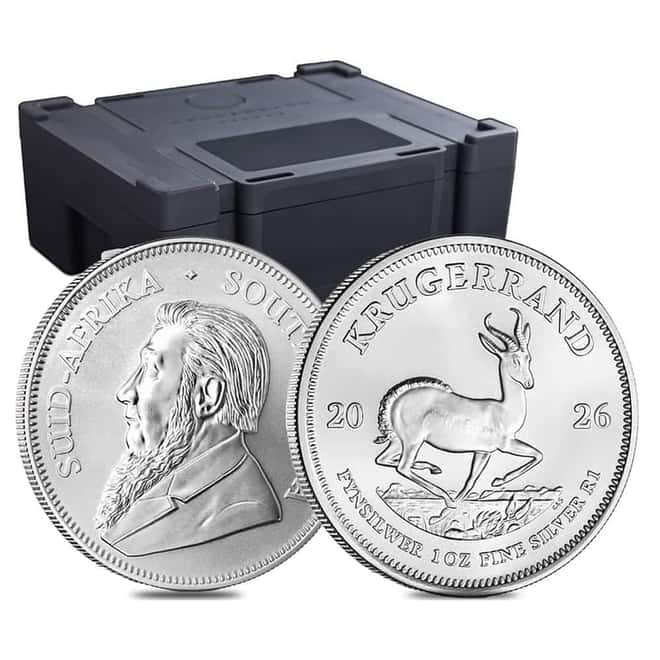 Monster Box of 500 - 2026 South Africa 1 oz Silver Krugerrand Coin BU