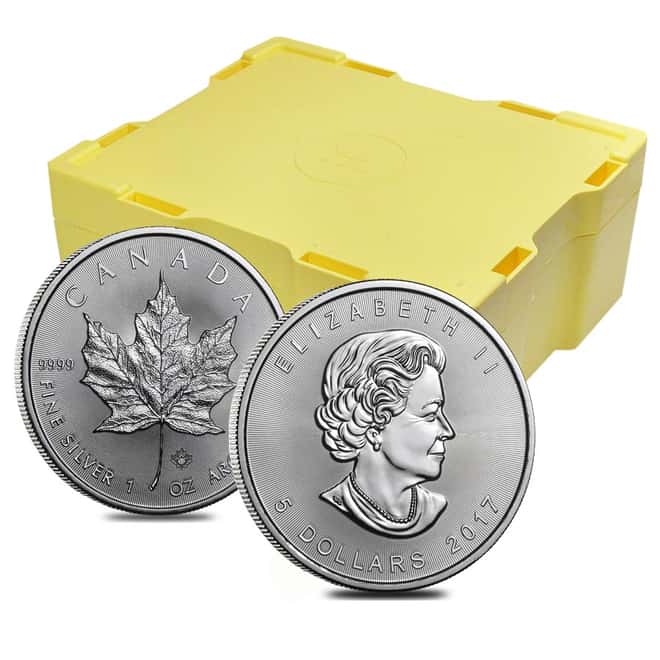 2017 1 oz Silver Canadian Maple Leaf .9999 Fine $5 Coin BU