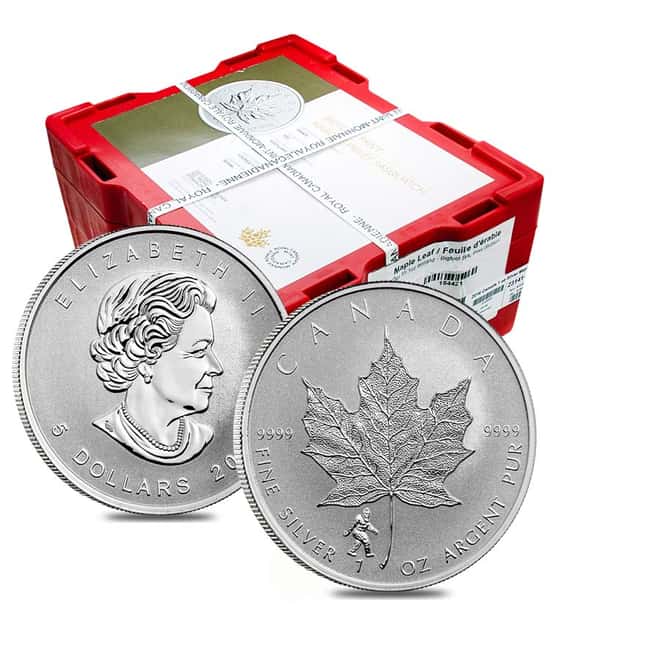 2016 1 oz Silver Canadian Maple Leaf Bigfoot Privy Reverse Proof $5 Coin BU
