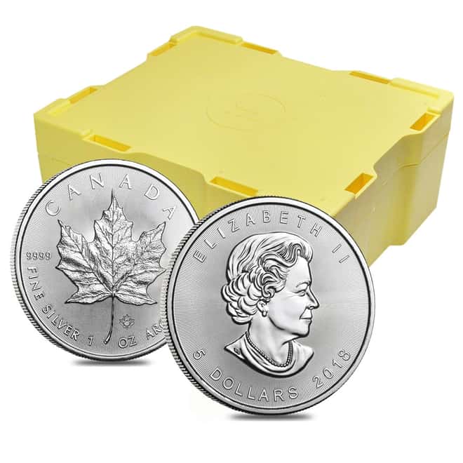 2018 1 oz Silver Canadian Maple Leaf .9999 Fine $5 Coin BU
