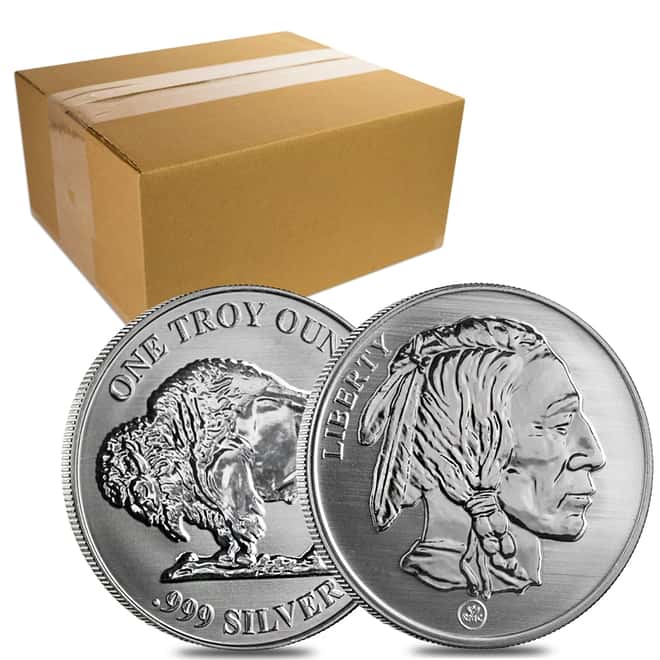 Buffalo Design Reverse Proof Republic Metals 1 oz. .999 Fine Silver Round (RMC)