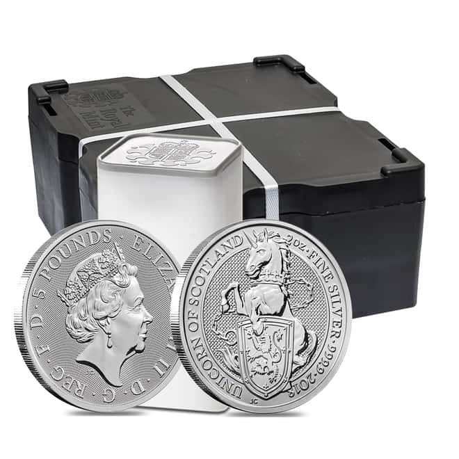 2018 Great Britain 2 oz Silver Queen's Beast (Unicorn of Scotland) Coin .9999 Fine BU