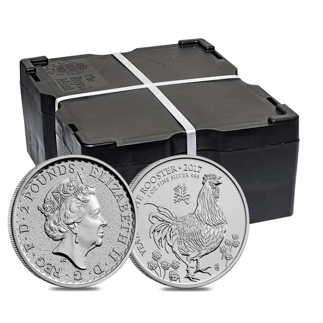2017 Great Britain 1 oz Silver Year of the Rooster Coin .999 Fine BU