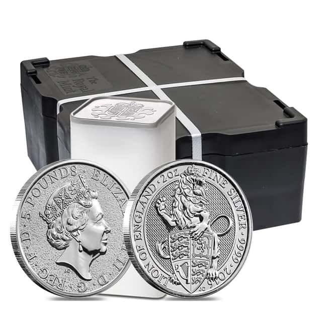 2016 Great Britain 2 oz Silver Queen's Beasts (Lion) Coin .9999 Fine BU
