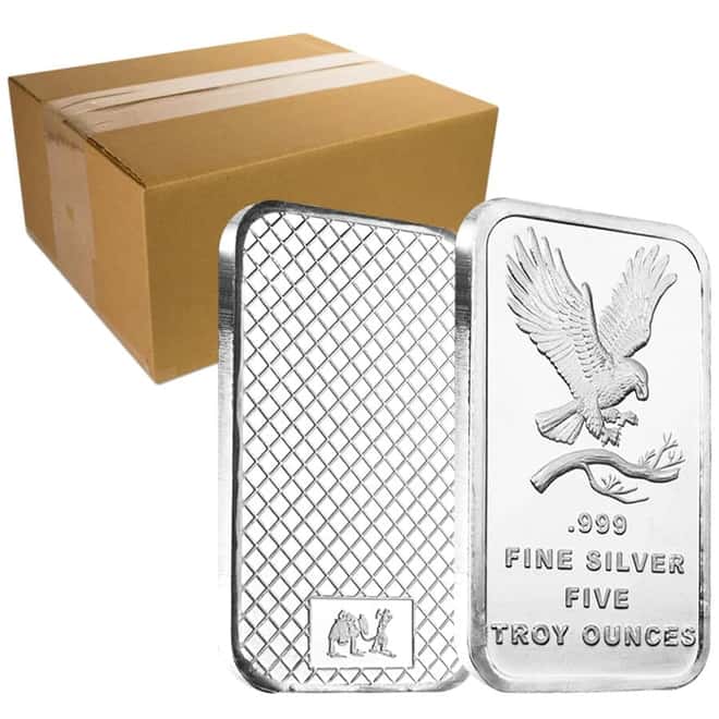 5 oz Eagle Silver Bar .999 Silver