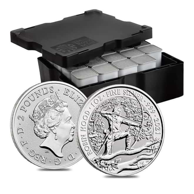 2021 Great Britain 1 oz Robin Hood Silver Coin .999 Fine BU
