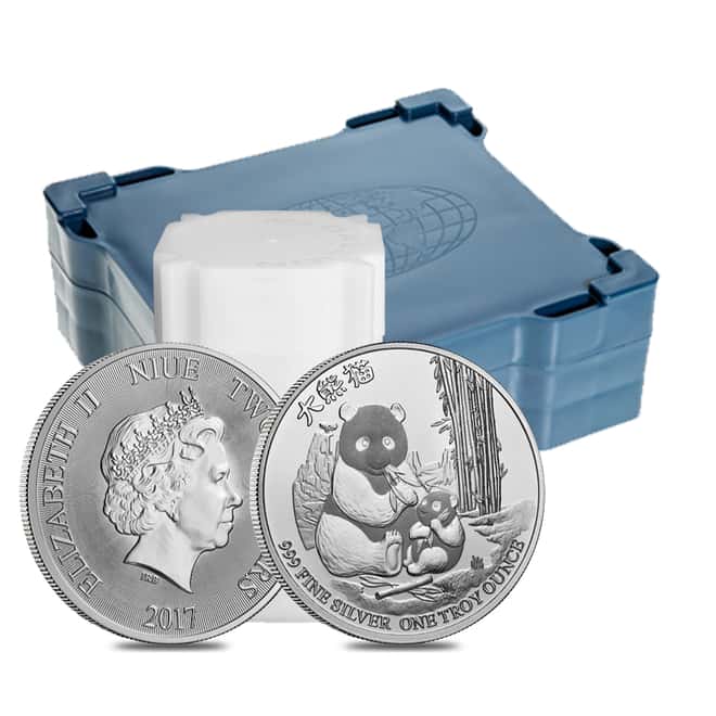 2017 1 oz Niue Silver $2 Panda Coin BU