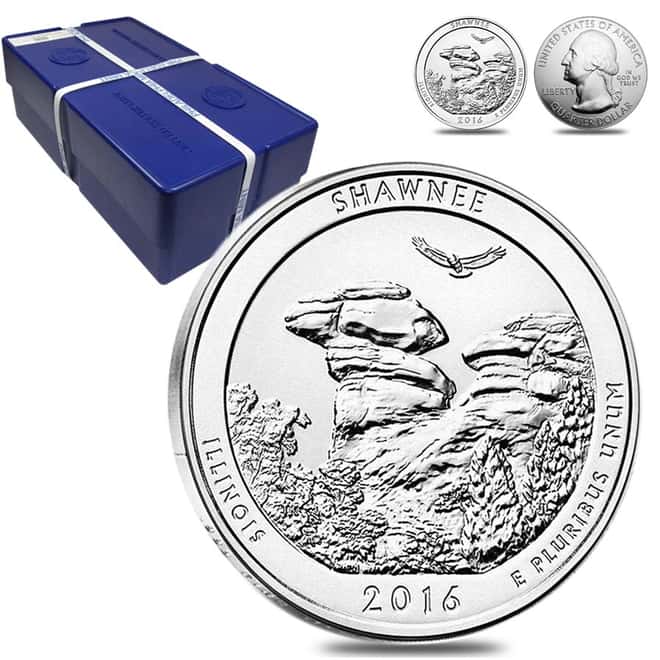 2016 5 oz Silver America the Beautiful ATB Shawnee National Forest Coin