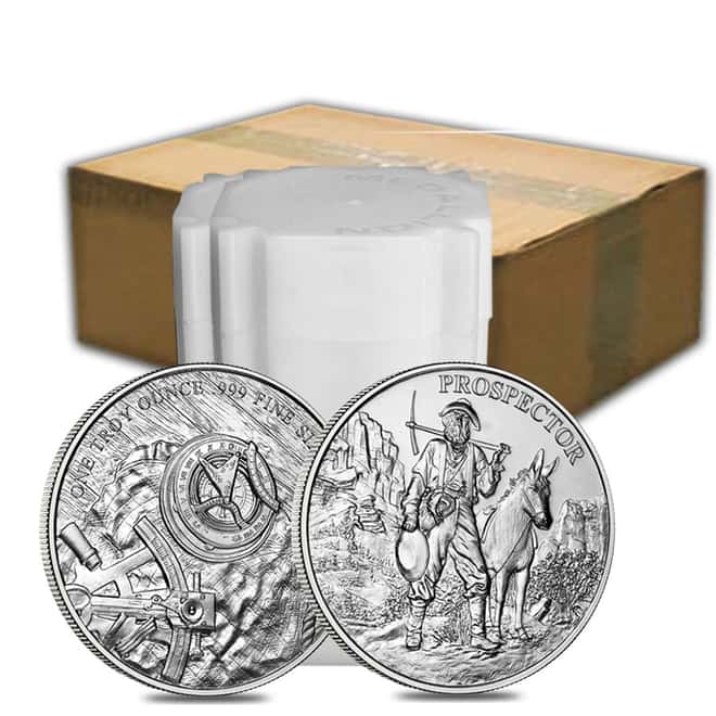 1 oz Prospector Silver Round .999 Fine