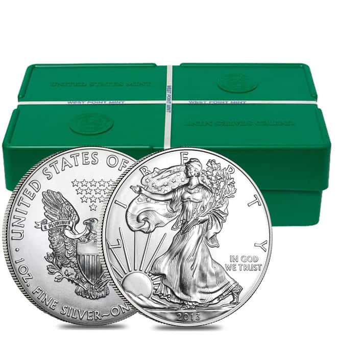 2013 1 oz Silver American Eagle (500-Coin Mint Sealed Monster Box) (Brilliant Uncirculated)